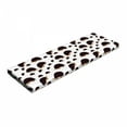 thumbnail image 1 of Hedgehog Bench Pad, Disorderly Pattern with Repetitive Cartoon Porcupine Characters, HR Foam Cushion with Decorative Fabric Cover, 45" x 15" x 2", Seal Brown Pale Brown, by Ambesonne, 1 of 3