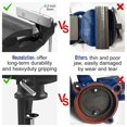 thumbnail image 4 of Housolution Universal Table Vise 3 Inch, 360&deg;Swivel Base Bench Clamp Home Vise Clamp-On Vise Repair Tool Portable Work, 4 of 9