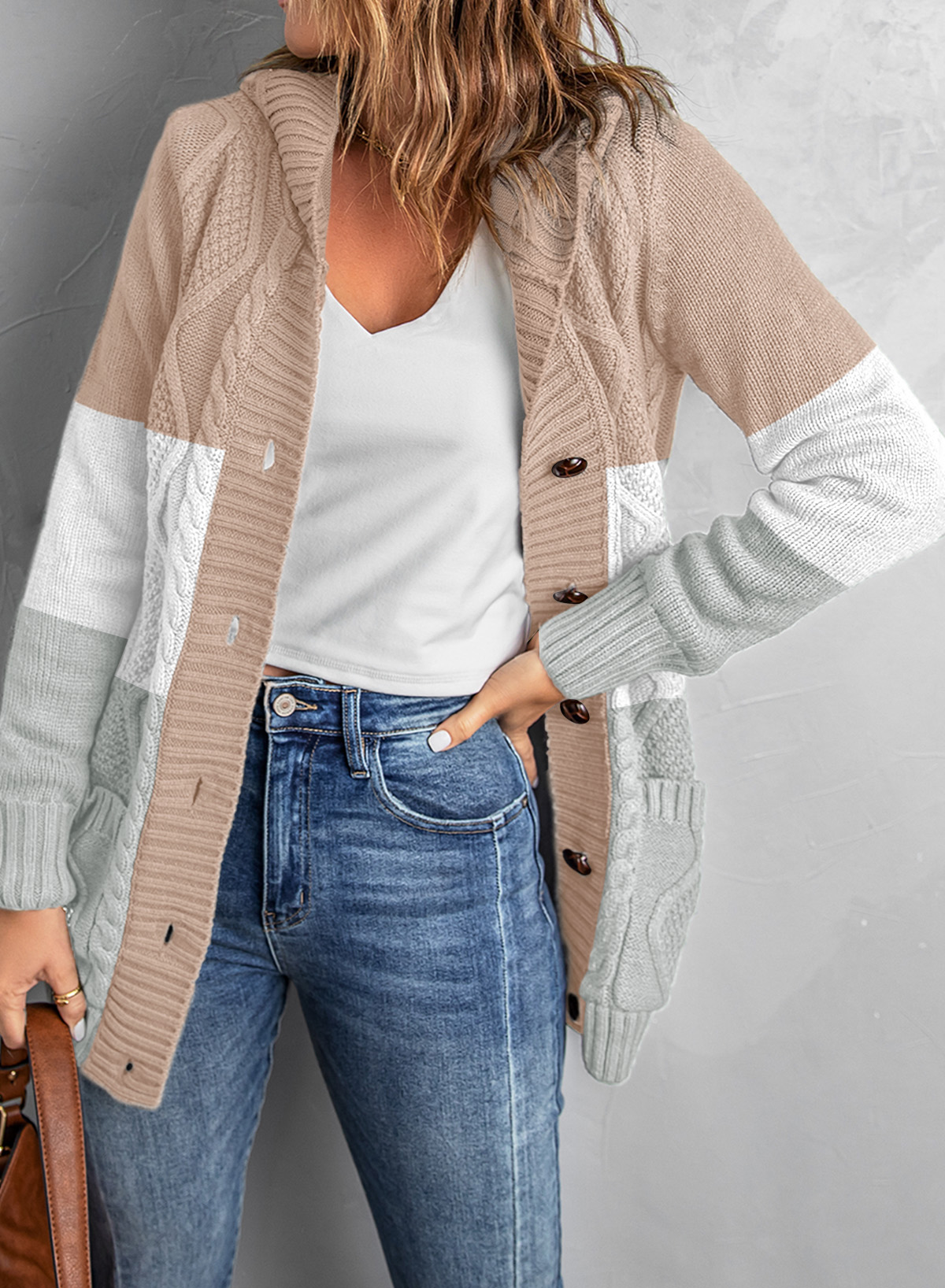 Eytino Women's Hooded Cardigan Sweater, Knit photo 5