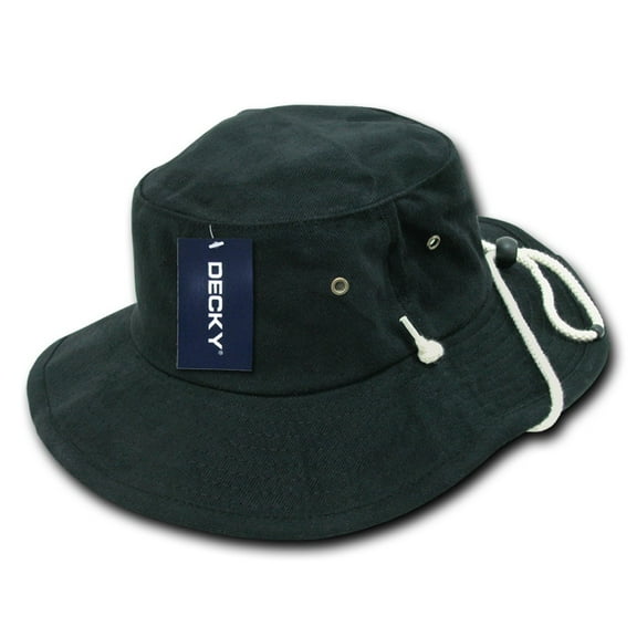 Aussie Hat Plain, Black, L_XL