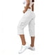 thumbnail image 4 of Pantalones Elásticos de la Cintura para las Mujeres Color Sólido Capris de Longitud Completa con Bolsillos, Mujeres Elásticas de la Cintura Capris de Verano, 4 of 7