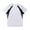 White, variant on Men's Casual Short Sleeve Color Block T Shirt for Summer Fashion Stylish Spliced Top Lightweight and Comfortable for Daily Wear