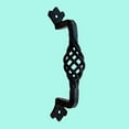 thumbnail image 2 of Black Wrought Iron Birdcage Cabinet Door Pull 5.35" L handles Rust Resistant Decorative Pulls with Screws Pack of 3 Renovators Supply, 2 of 10