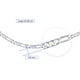 thumbnail image 2 of Cadena tejido 3X1 calibre 100 60cm pulida Plata 925 Horoz, 2 of 3
