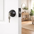 thumbnail image 2 of Design House Single Cylinder 6-Way Universal Deadbolt with Latch, Matte Black, 2 of 6