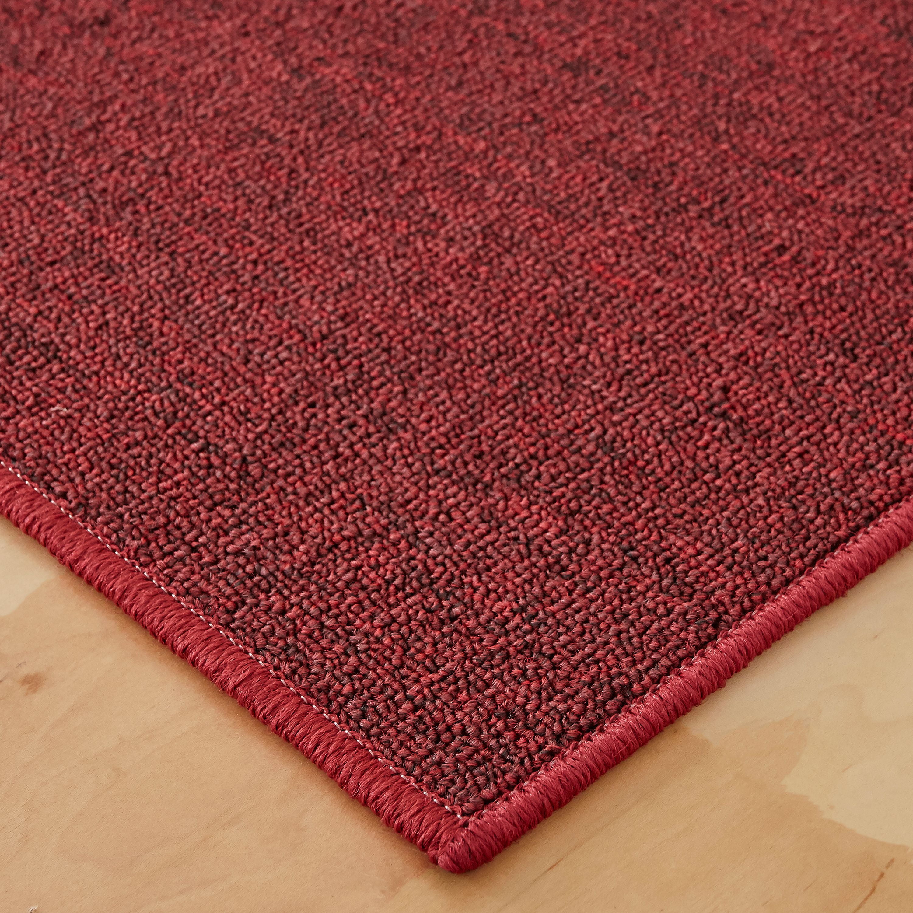 Mainstays Titan Solid Area Rug, Cardinal Red, 3' x 5'