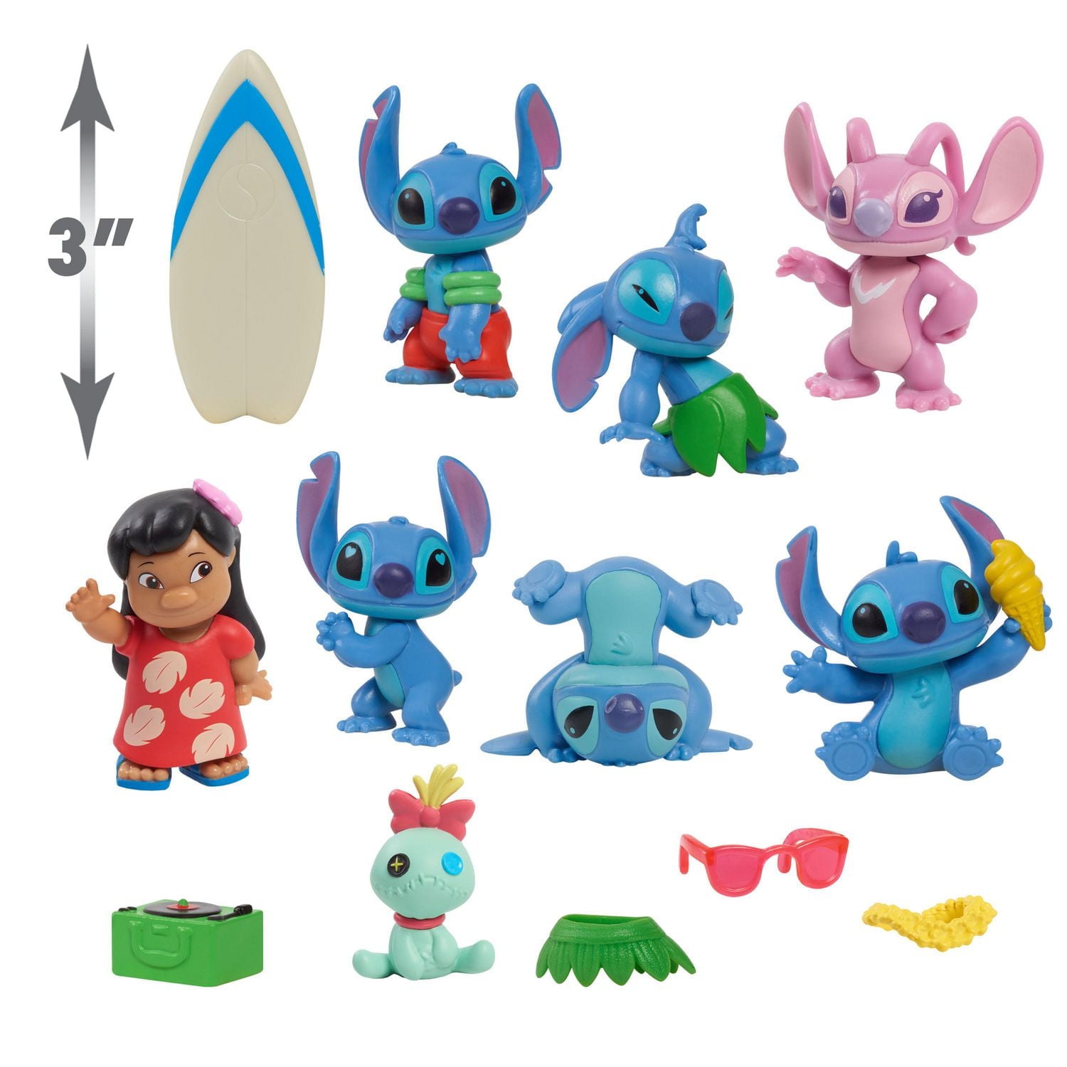 Disney’s Lilo & Stitch Deluxe Figure Set, 13-Piece Set