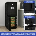 thumbnail image 2 of ModFusion 95 Qt Insulated Food Pan Carrier Hot Box for Catering with Wheels Portable Food Transporter, 2 of 10