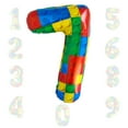 thumbnail image 2 of Cymylar 7th Birthday Block Balloon Set, 32-inch Multicolor Birthday Party Baby Shower Decoration (6Pcs), 2 of 7