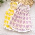 thumbnail image 6 of NIBOLOG Pet Clothes Heart Pattern Breathable Cotton Princess Dress Summer Dog Clothes Decoration for Outdoor, 6 of 8
