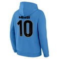 thumbnail image 4 of Buzo con capucha tipo pulóver Icon Sports Messi Argentina para niños, celeste, 4 of 7