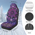thumbnail image 7 of Pzuqiu Mandala Car Front Seat Cover Soft Comfortable 2 Pack Car Seats Covers Front Seats Only Easy to Install Anti-Slip Auto Interior Covers Full Coverage Universal Fit for Cars SUV, 7 of 7