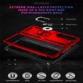 thumbnail image 6 of K-Lion For Samsung Galaxy Z Fold4,Slim Magnetic Degree Rotating Shockproof Ring Holder Stand Hard PC Case Cover,Red, 6 of 7