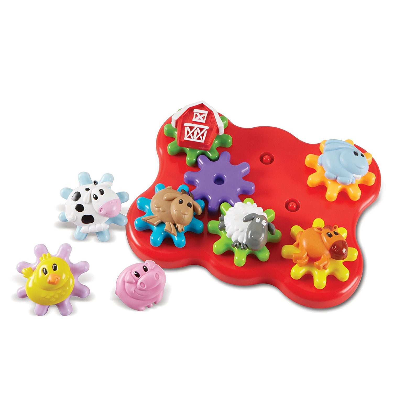 Learning Resources  Barnyard Friends Build & Spin -  Toddler Sensory  Toys, Ages 2+