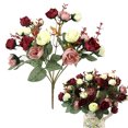 thumbnail image 3 of Gwong Decoración hogareña 1 Ramo de 21 cabezas Hogar Decoración de la boda Fake Artificial Rose Flowers Blossoms Gwong 8103656, 3 of 6