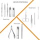 thumbnail image 2 of Manicure Set Professional Nail Clippers Kit Pedicure Care Tools- Stainless Steel Women Grooming Kit 12Pcs for Travel or Home (Gold), 2 of 4