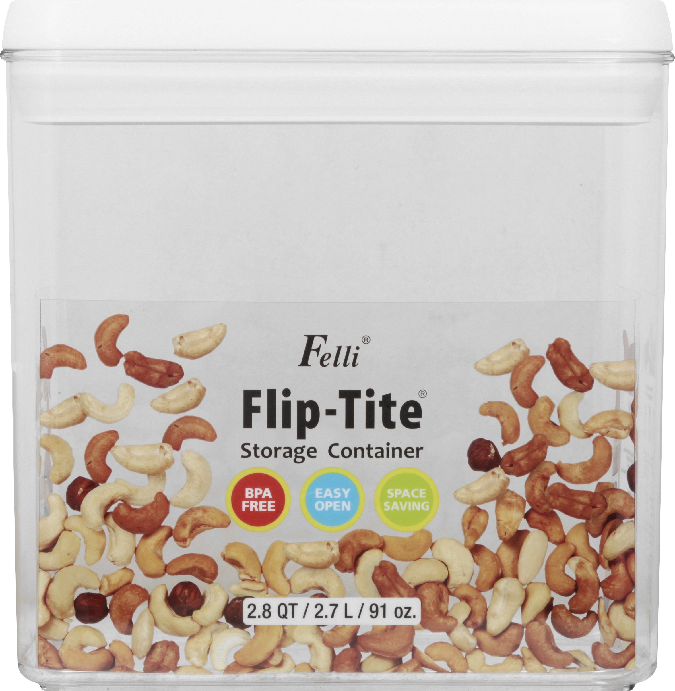 Feli Flip-Tite Clear Acrylic Airtight Food Storage Container