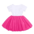 thumbnail image 3 of IBTOM CASTLE Toddler Baby Girls Princess Shiny Sequin Bow Tutu Dress with Headband 3rd Birthday Outfits Cake Smash Party Clothes Set 3 Years Hot Pink - Balloon, 3 of 8
