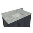 thumbnail image 2 of California 42" Bathroom Vanity with Marine Gray Cabinet and Carrara Marble Top, 2 of 6