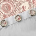 thumbnail image 4 of Castle Fairy Pink Damask Black Out Curtains,Boho Curtains Pack of 2 (42x63 Each), 4 of 6