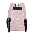thumbnail image 3 of PVC Transparent Backpacks Clear Backpack for Travel and Outings Sitting Unicorn Pattern, 3 of 7