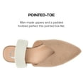 thumbnail image 4 of Journee Collection Womens Roxeene Slip On Pointed Toe Mules Flats, 4 of 6