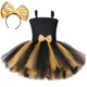 thumbnail image 2 of Vestido tutú de Lol negro y dorado para niña, vestidos de princesa tutú para niñas, fiesta de cumpleaños, carnaval, Halloween, disfraz de Cosplay de muñecas Lol, 2 of 5