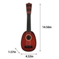 thumbnail image 2 of Gqtwoy Guitar Ukulele Beginner Musical Instrument 15 inches 4 Strings Mini Guitar, Easy to Learn, Perfect for Beginners, Enhance Music Skills, Suitable for Ages 3 and Up, Classic Soprano Ukulele, 2 of 7