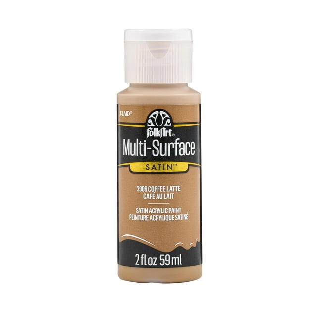 Paint FolkArt 2906, multisuperficie, satinado, 59 ml, café con leche