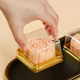 thumbnail image 3 of 50pcs-Clear Plastic Mini Cake Box Set Baking and Kitchen Tools Ldeal for Camping Dining Restaurants and Bakeries, 3 of 7