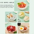 thumbnail image 4 of 2 Pack Ice Cuble Mold ,Ice Bowl Mold for Cold Food Buffet Server,Ice Molds Fun Shapes (Medium,Green), 4 of 5