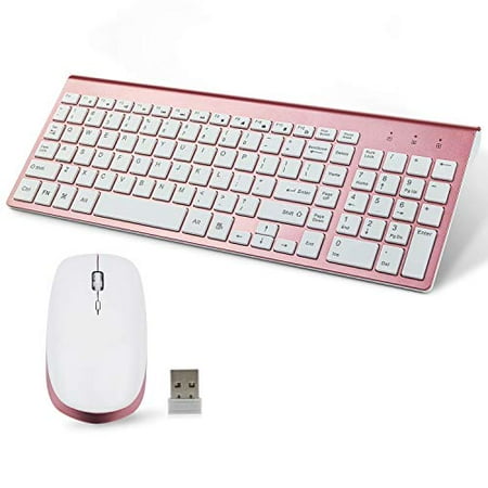 KANG RUI Wireless Keyboard and Mouse Combination, USB Ultra-Thin 2.4G ...