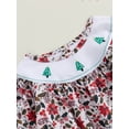 thumbnail image 6 of ZINTAOZT Newborn Baby Girls Christmas Clothes Plaid Bubble Romper Long Sleeve Smocked Jumpsuit One Piece Bodysuit Outfit, 6 of 8