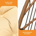 thumbnail image 4 of Dextrus Hanging Egg Swing Chair Without Stand UV Resistant Cushion 350lbs , Beige, 4 of 11