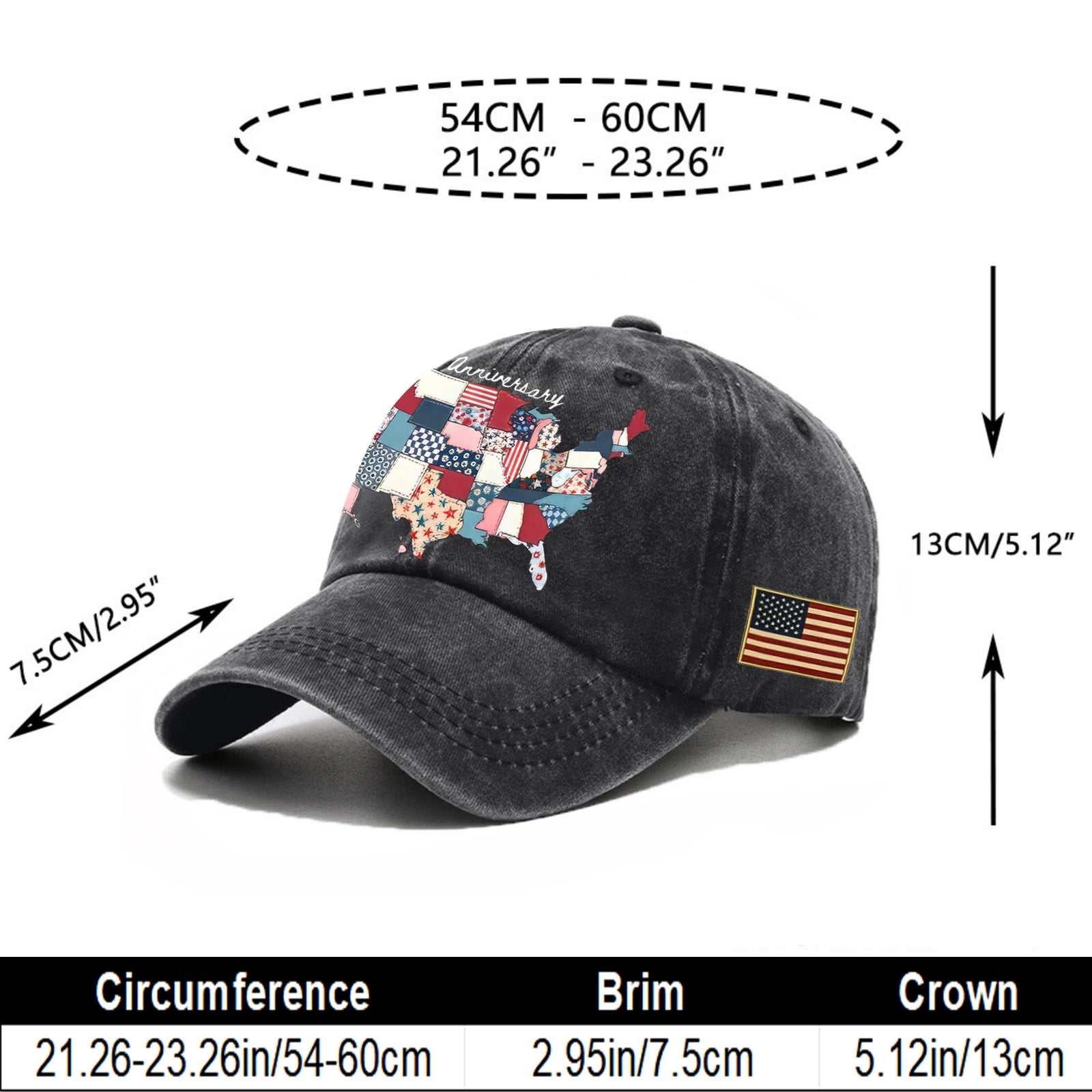 250 Anniversary USA Hat America 250 Merchandise 250 Year American Anniversary Hat Patriotic Baseball Cap,Sky Blue