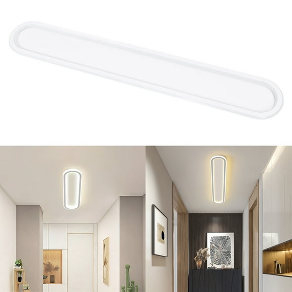 Fixture Linear LED Ceiling Light Modern 3000K To 6500K Dimmable Long Ceiling Light Fixture with Remote Control for Bedroom Hallway White