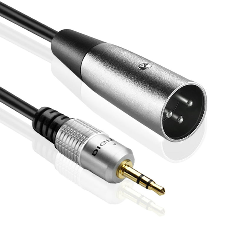 3.5mm Female to XLR Male Stereo Audio Adapter Cable, 1/8 inch Mini