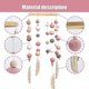 thumbnail image 5 of Bamboo Crib Mobile with Wind Chime and Felt Balls - Bed Decoration, 5 of 5