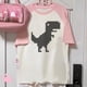 thumbnail image 3 of Camiseta de dinosaurio para mujer, camiseta deportiva divertida y transpirable, ropa de anime para mujer, 3 of 5
