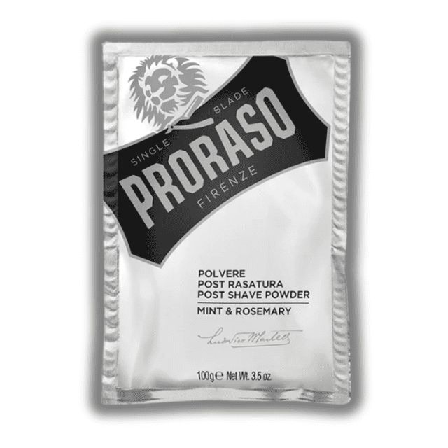 Polvo para después del afeitado Proraso Mint & Rosemary para pieles sensibles