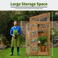 thumbnail image 4 of MCombo Wooden Walk-In Greenhouse with Acrylic Panels, Large Greenhouse for Outdoors with Openable Roof Vents with Lockable Door, G727, 4 of 9
