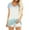 Autre, variante sur Femmes Couleur Bloc Manches Courtes Cravate Teint Pull Top