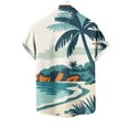thumbnail image 6 of ZRGHAOYLQ Hawaiian Shirts for Men Trendy Palm Tree Graphic Tees for Beach Vacation Plus Size Lapel Collar Short Sleeve Shirts Summer Casual Button Down Shirt Tops, 6 of 6