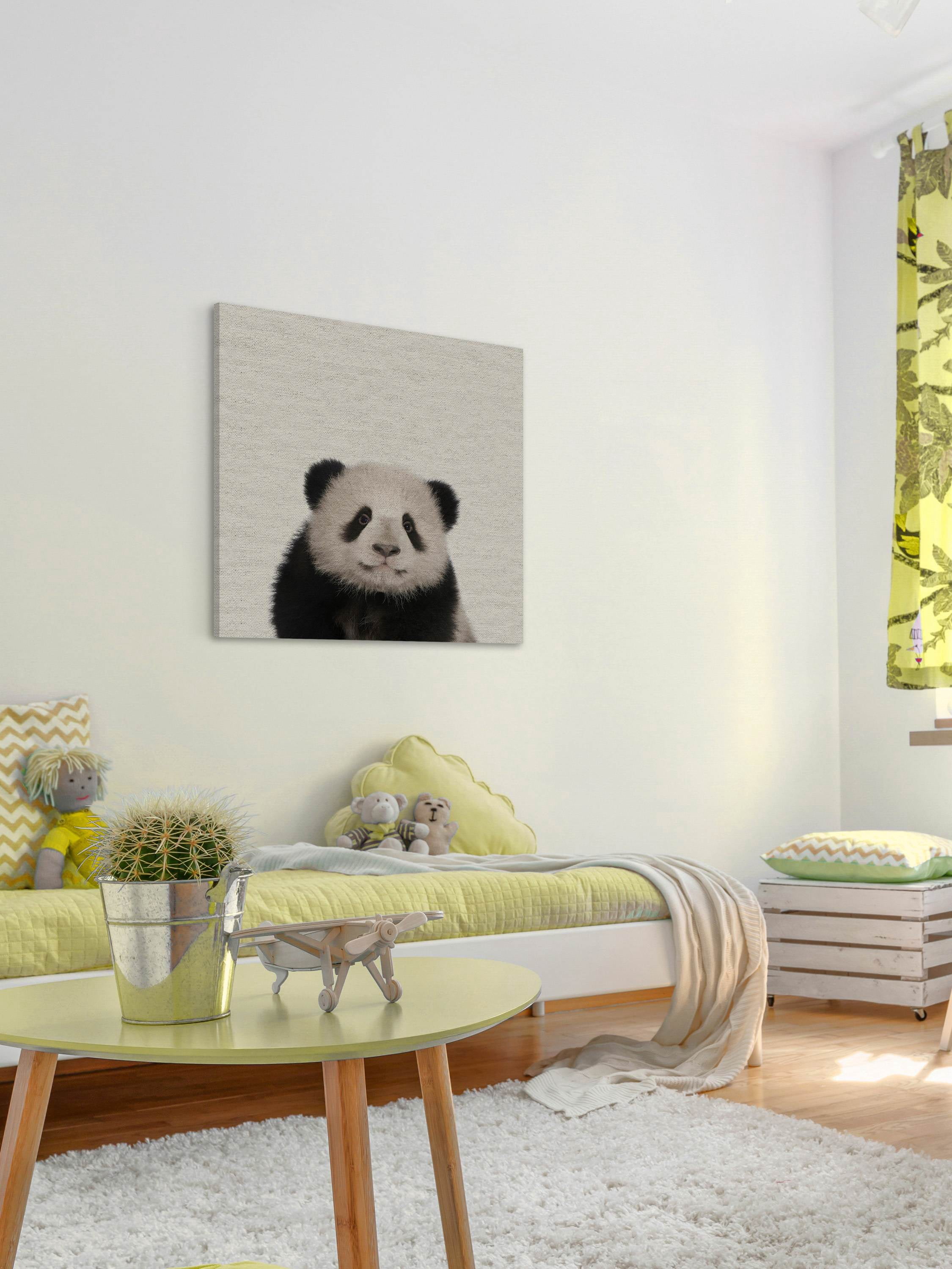 Huggable Panda Painting Print on Wrapped Canvas