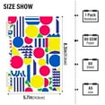 thumbnail image 2 of FORMRS 1-Subject Spiral Notebook 8" x 5" College Ruled 60 Refillable Sheet A5 Hard Cover, 2 Pack, Red Retro Shapes, 2 of 7