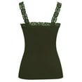 thumbnail image 2 of Womens Lace Trim Camisoles -  Olive, 2 of 2