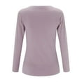 thumbnail image 6 of Summer Tops for Women Long Sleeve Polyester T Shirt Women Spandex Shirt Short Sleeve Running Shirts All Womens Compression Shirts for Long Pack of T Short Purple M, 6 of 8
