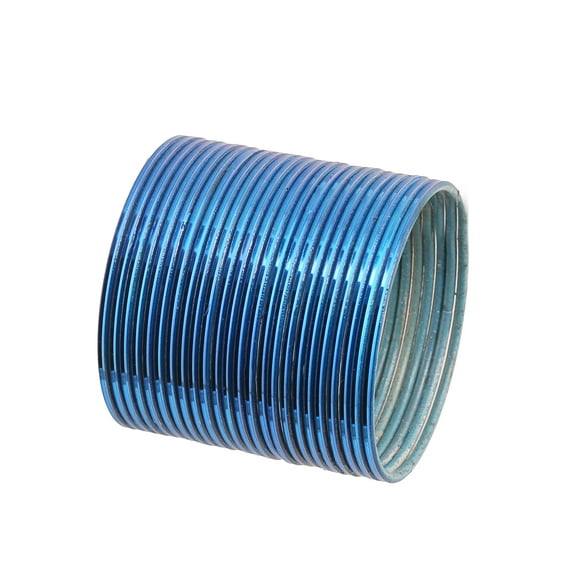 Sunsoul by Touchstone Colorful Bangle Collection Modern Pretty Attractive Look Wrist Filler Indian Bollywood Blue Color Thin Designer Jewelry Metal Bangle Bracelets Set Of 24. For Women.