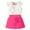 A65-Hot Pink, variant on Girls Outfit Kids Sleeveless Tank Top Racerback School Sports Dresses Outfit with Shorts Pockets(Red,24M)