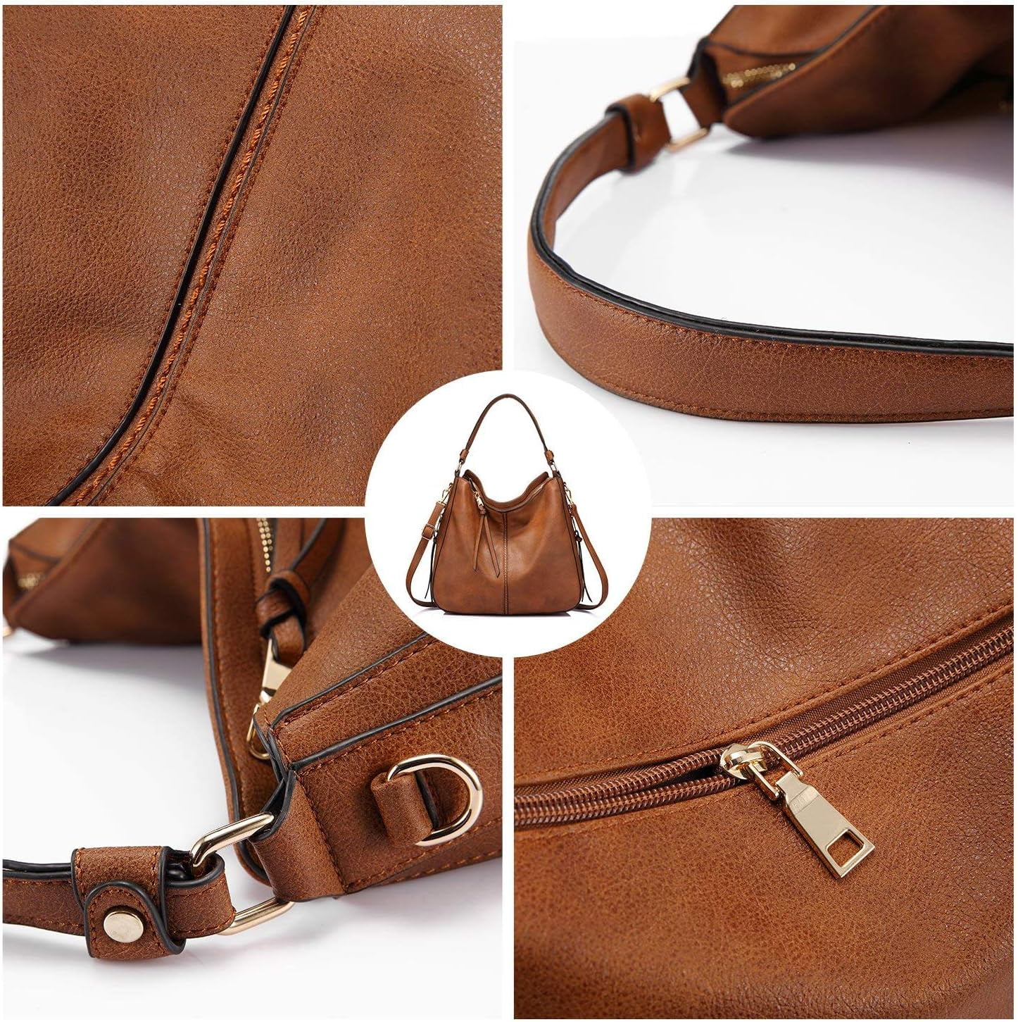 Fashion Handbags for Women Large Designer Ladies Hobo bag Bucket Purse Faux Leather